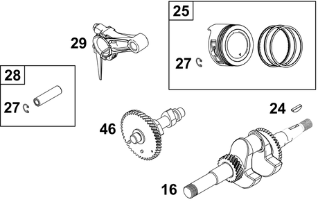 Part Location Diagram of 594246 Briggs and Stratton Crankshaft